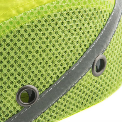 Casquette de sécurité anti-heurt couleur vert fluorescent